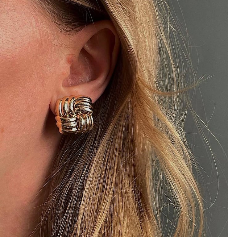 Серьги-клипсы в тренде 2025 года