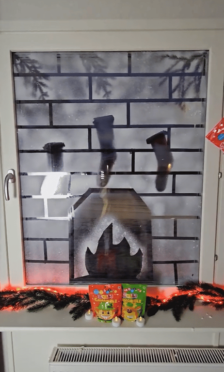 Иллюстрация на окне