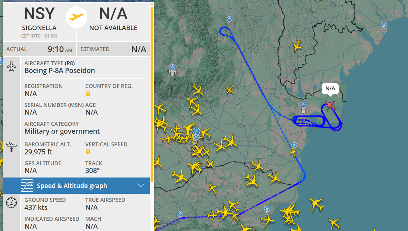 Біля Одеси над Чорним морем ведеться посилена розвідка - фото 2