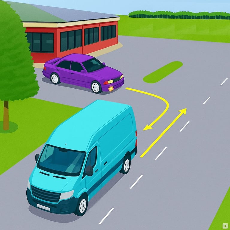 Тест з ПДР: хто проїде ділянку першим?