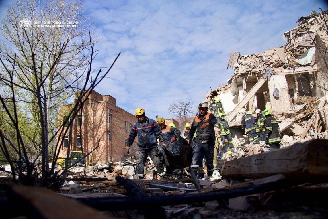 Атака Росії на Дніпро 25 квітня