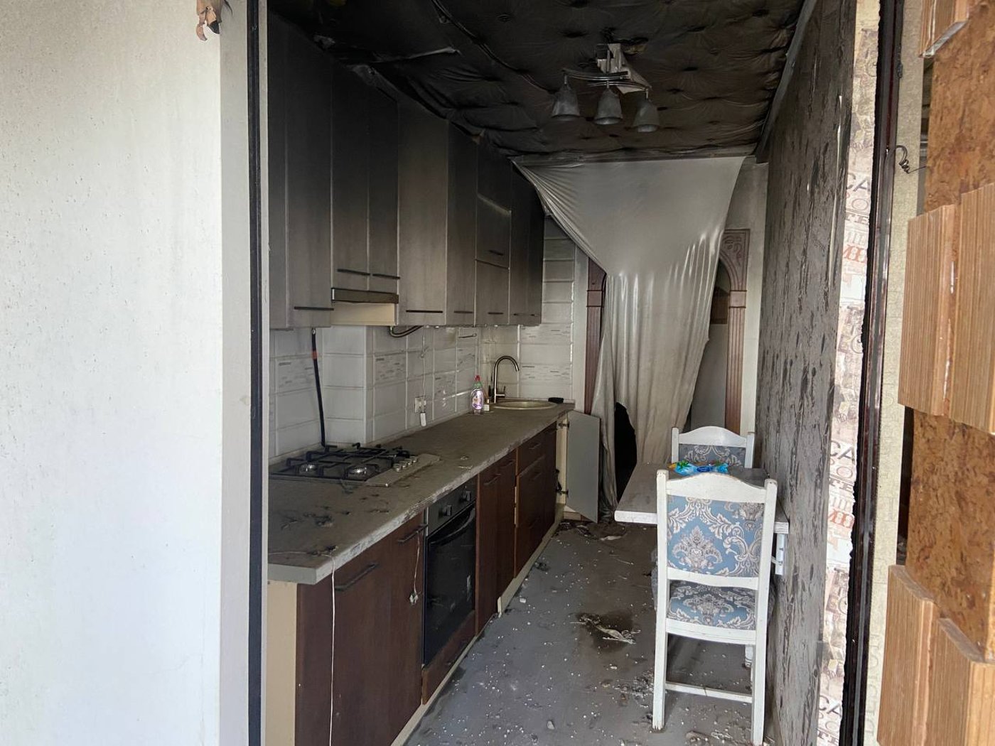 Strike on the house in Shevchenkivskyi District — photo