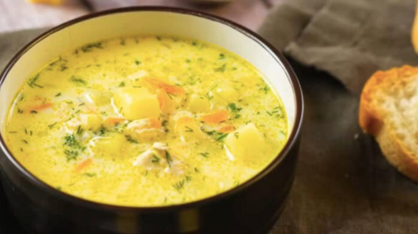 рецепт вершкового супу з куркою