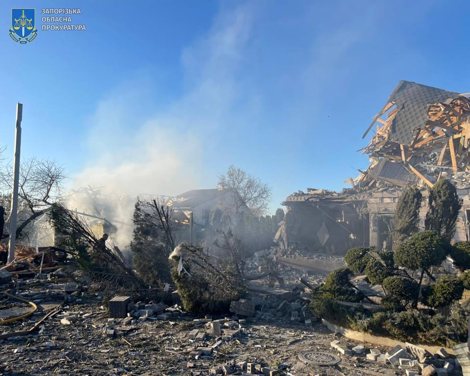 наслідки удару по Запоріжжю 7 листопада
