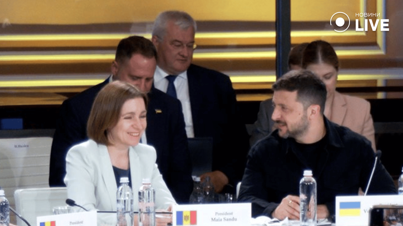 Президент України Володиммир Зеленський та президентка Молдови Майа Санду