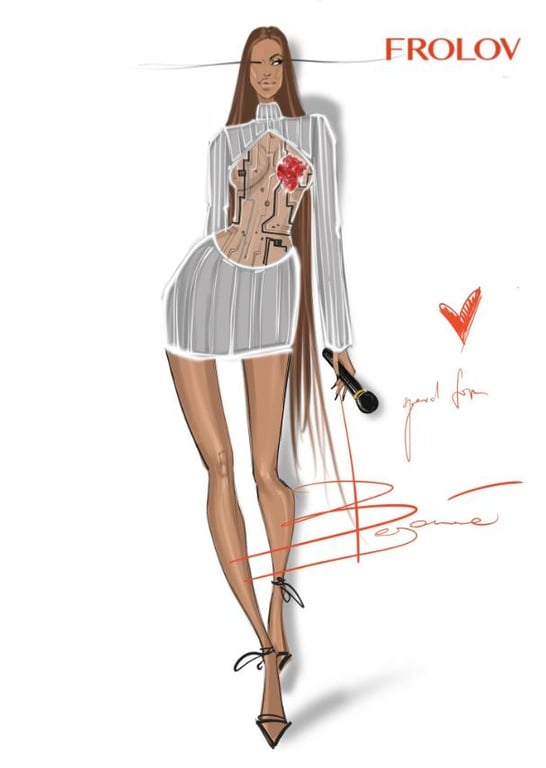 Зроблено в Україні: Бейонсе приголомшила вбранням-трансформером від бренду FROLOV - фото 1