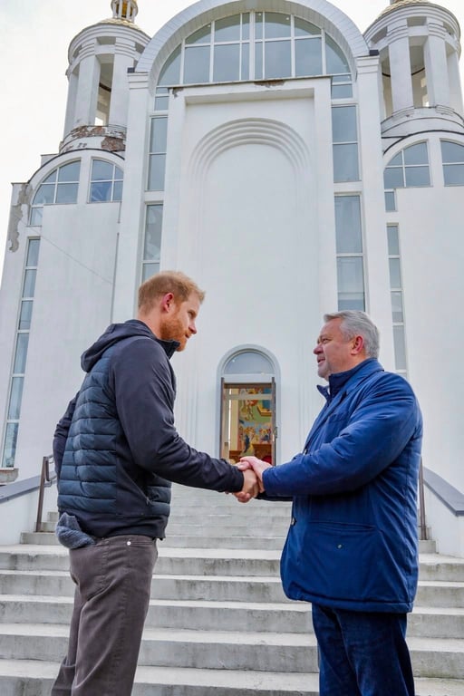 Принц Гаррі в Бучі 24 квітня 2026 року