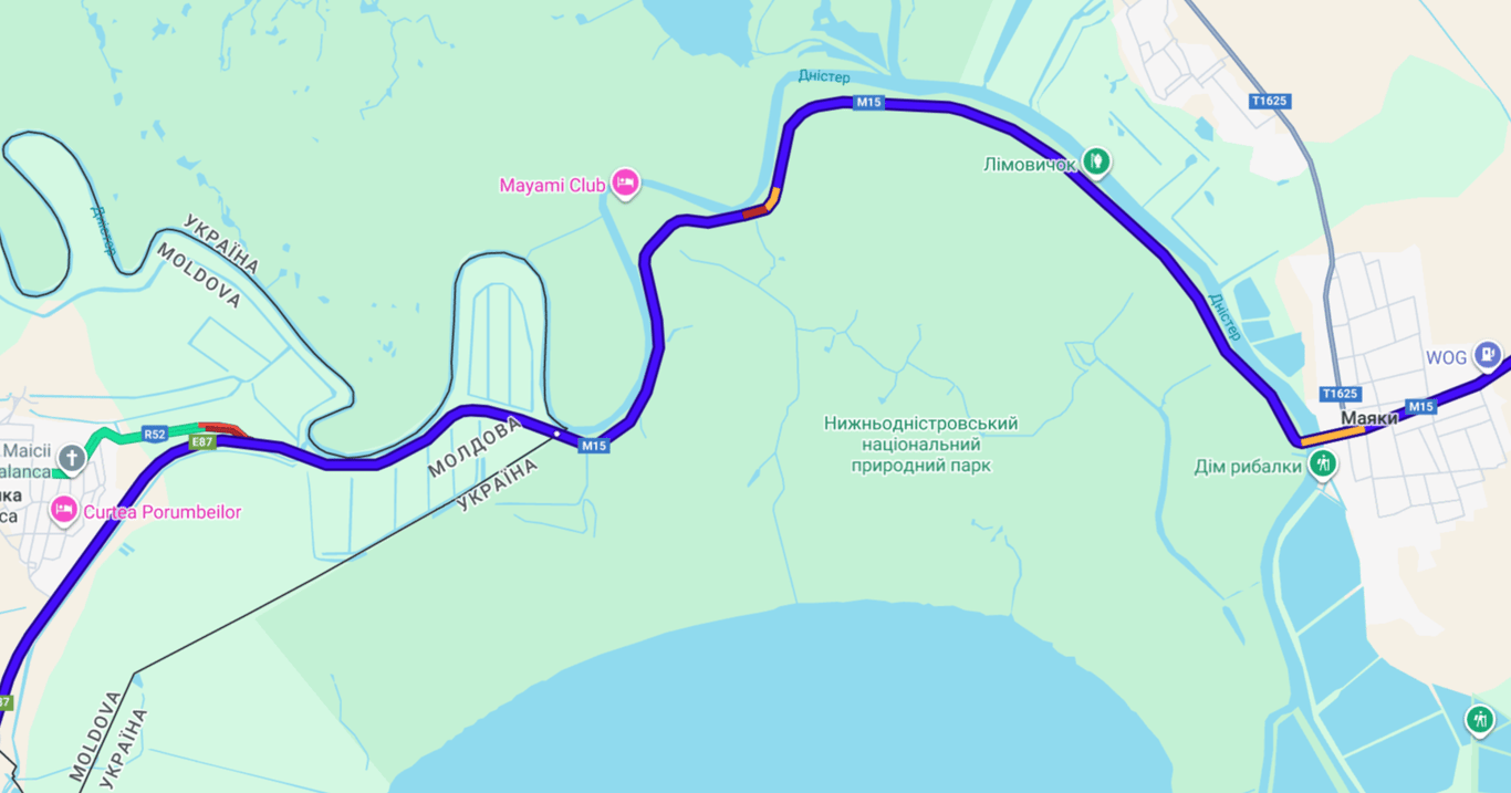 Затори та черги на трасі Одеса-Рені — ситуація сьогодні увечері - фото 1