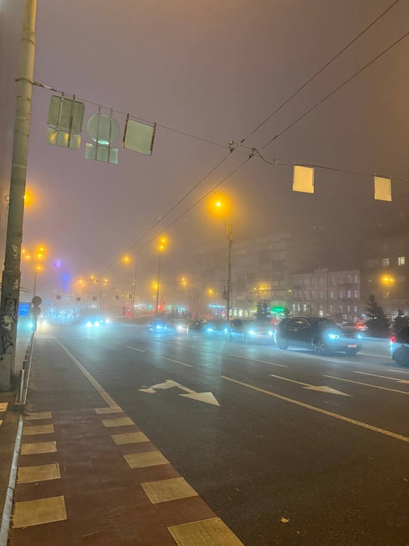 Туман в Киеве 25 ноября