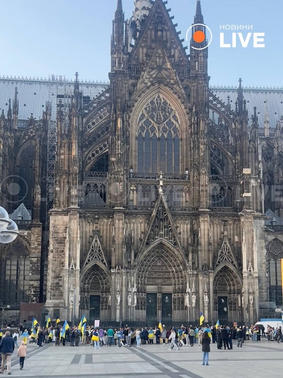 Rally to commemorate killed in Russian strike on Sumy in Germany