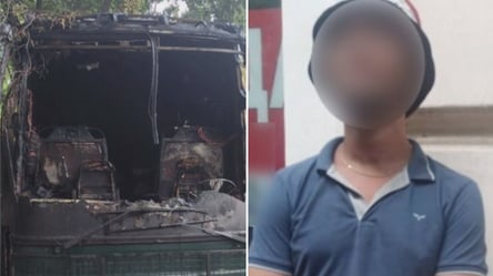 Поджег квестовый автобус в Одессе — полиция задержала злоумышленника - 290x166