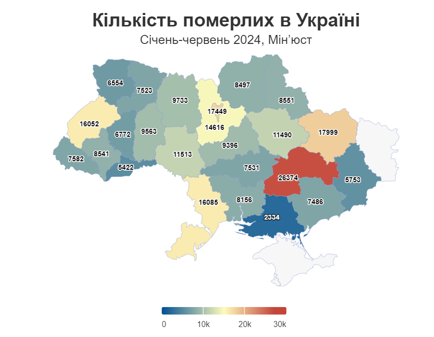 смертність в Україні 2024 року