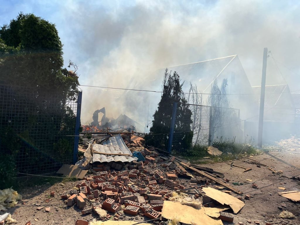 Обстрел Никополя 4 мая