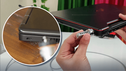 Разъём с иконкой замка на ноутбуке — зачем он нужен - 285x160