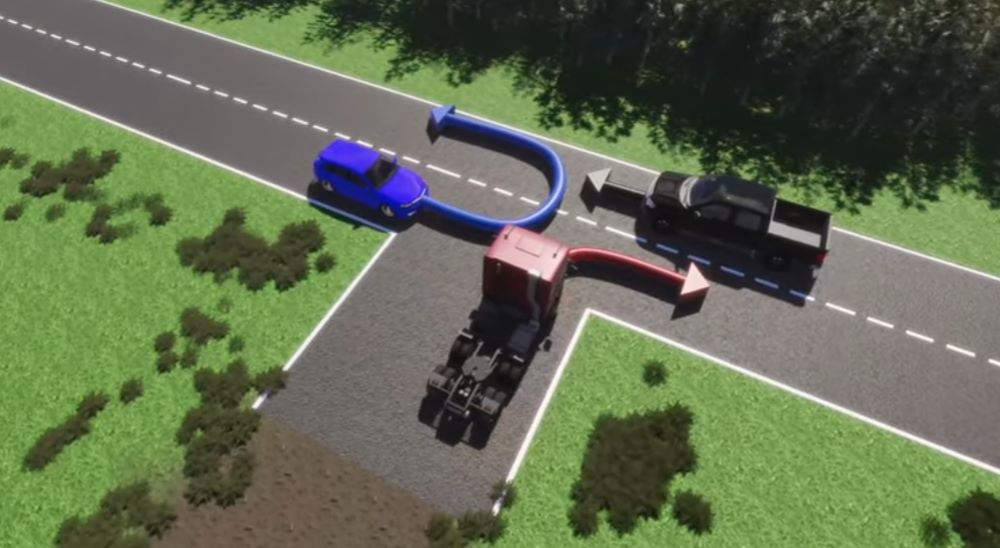 Нетипова ситуація — в якій послідовності роз'їдуться авто згідно з ПДР - фото 1