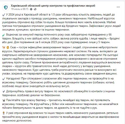 На Харківщині збільшилась кількість укусів тварин — що потрібно знати - фото 1
