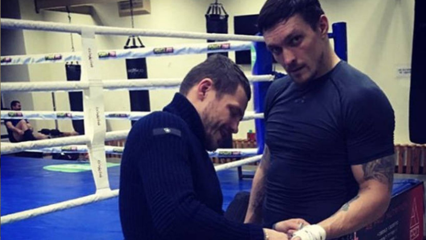 Александр Усик и Денис Беринчик