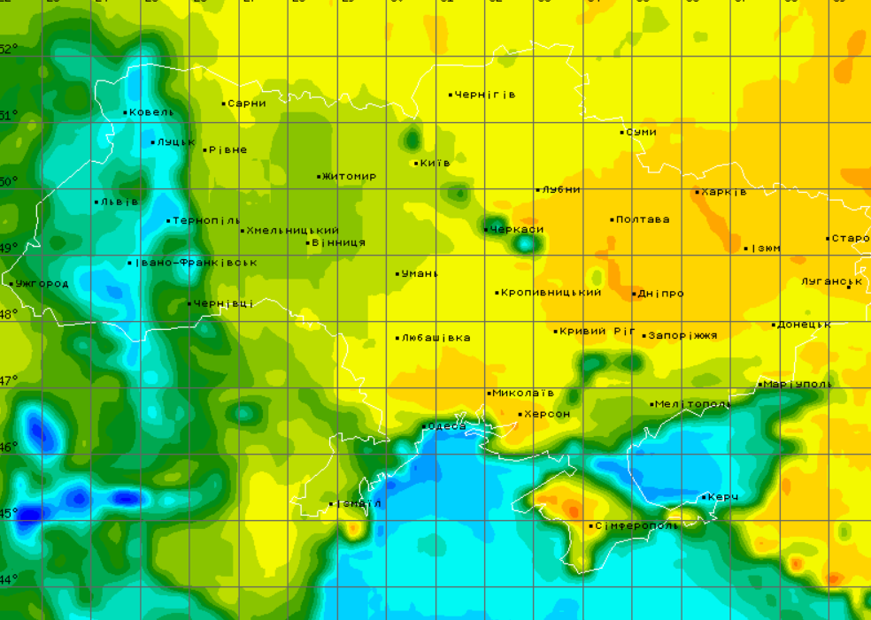 Погода на великдень