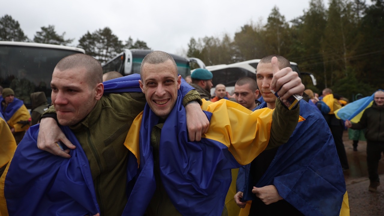 Ukrainians returned home from captivity