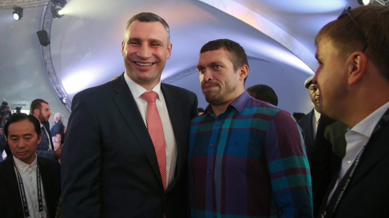 мэр Киева Кличко та боксер Алекснадр Усик