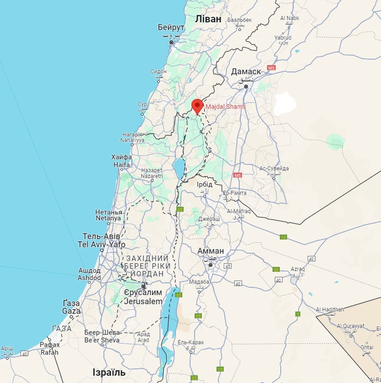 Де розташований Мадждал-Шамс