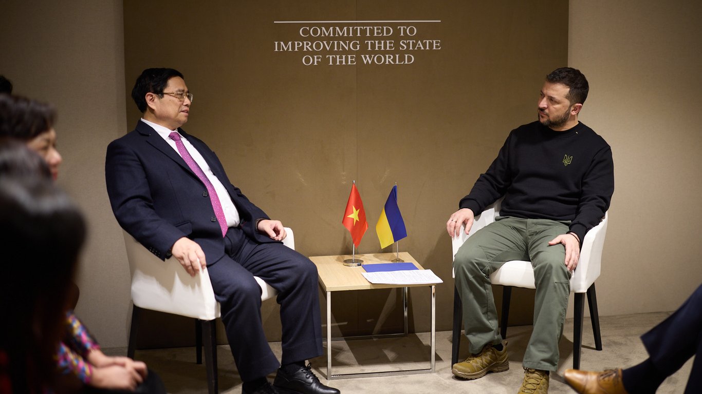Зеленський у Давосі зустрівся з прем’єром В’єтнаму — про що говорили лідери країн