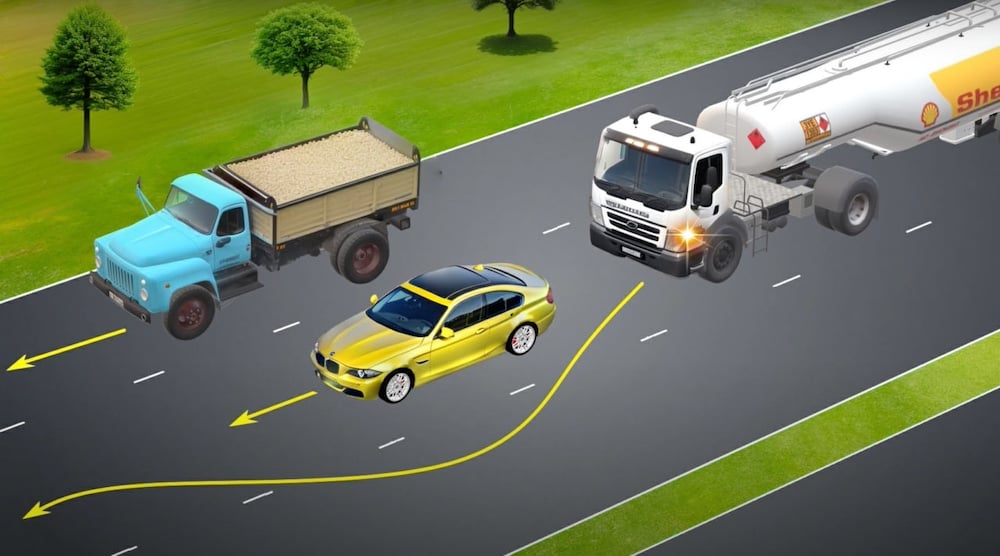 Тест з ПДР: чи дозволене випередження?