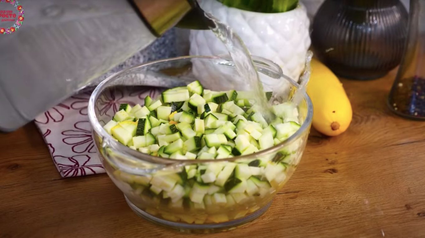 быстрый рецепт салата из кабачков