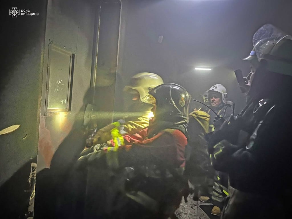 Пожар в многоэтажке Вышгорода