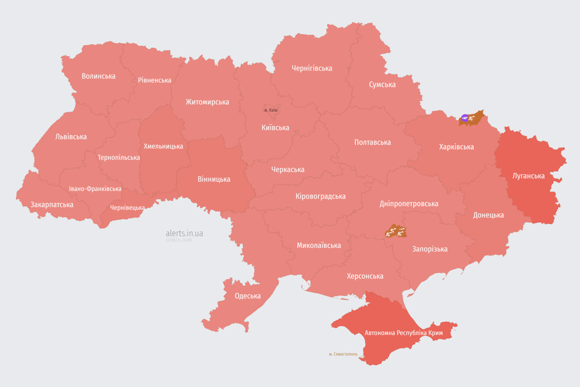 Ракетний обстріл Росії 22 червня