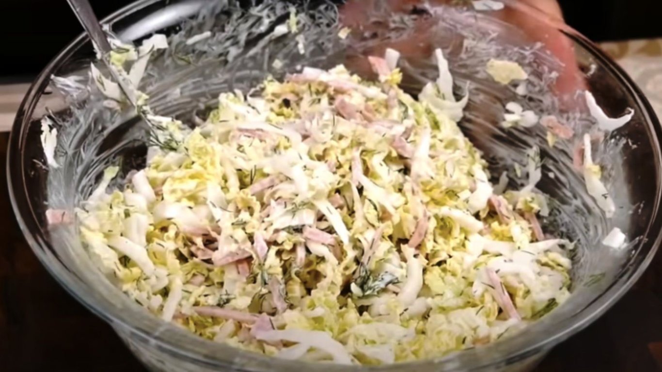 салат з шинкою на новий рік 2025 рецепт 