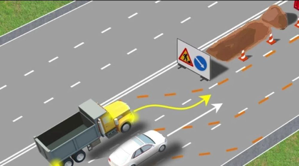 ПДД тест с подвохом - кто уступит при проезде препятствия - фото 1