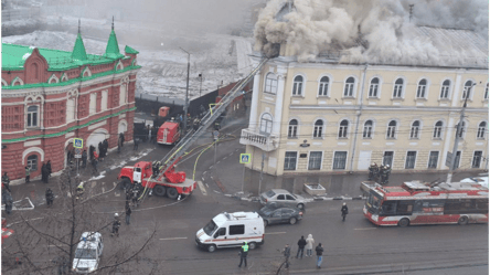 У Тулі сталася пожежа у військовому госпіталі — відео - 285x160