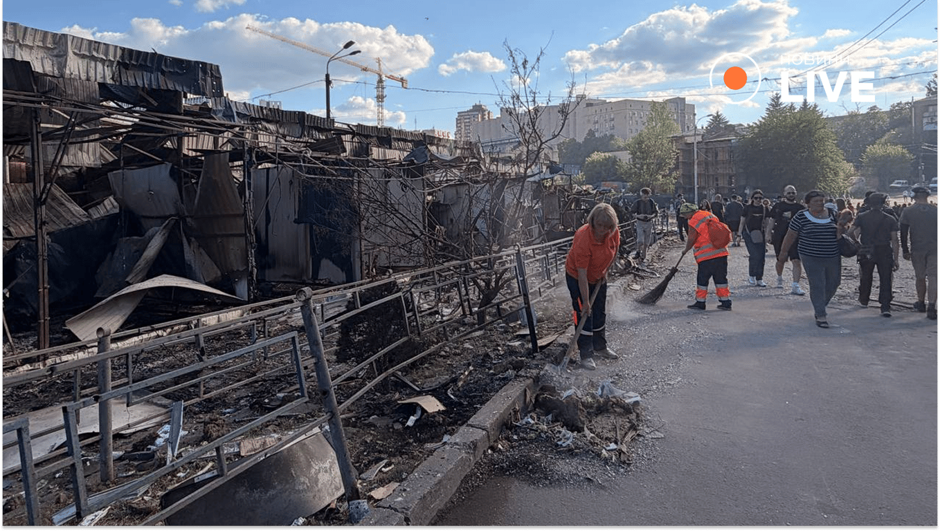 Наслідки удару РФ по Лук'янівці в Києві