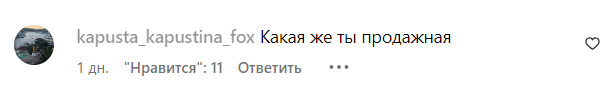 Коментар зі сторінки Тіни Кароль