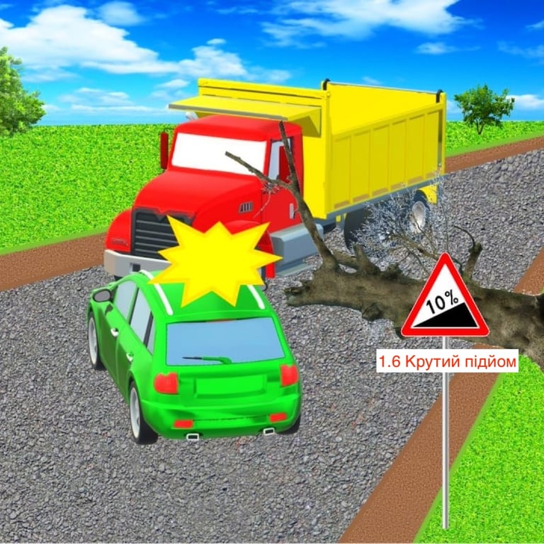 Тест з ПДР: хто кого має пропускати біля перешкоди?