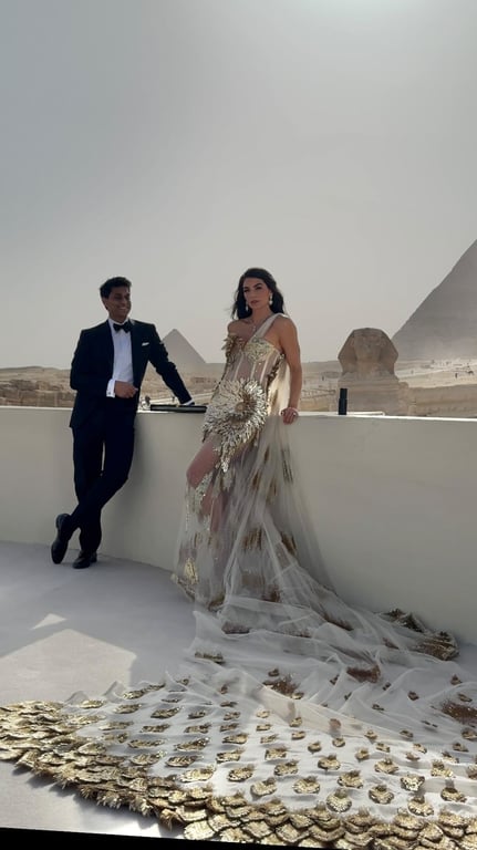 Американский миллиардер Анкур Джейн и его жена Эрика Гаммонд на свадьбе. Фото: instagram.com/erikaannhammond