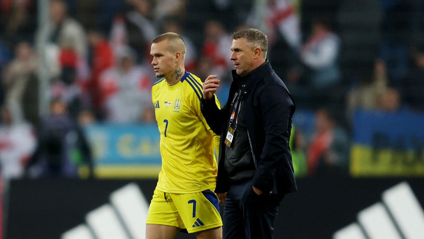 Сергій Ребров та Михайло Мудрік