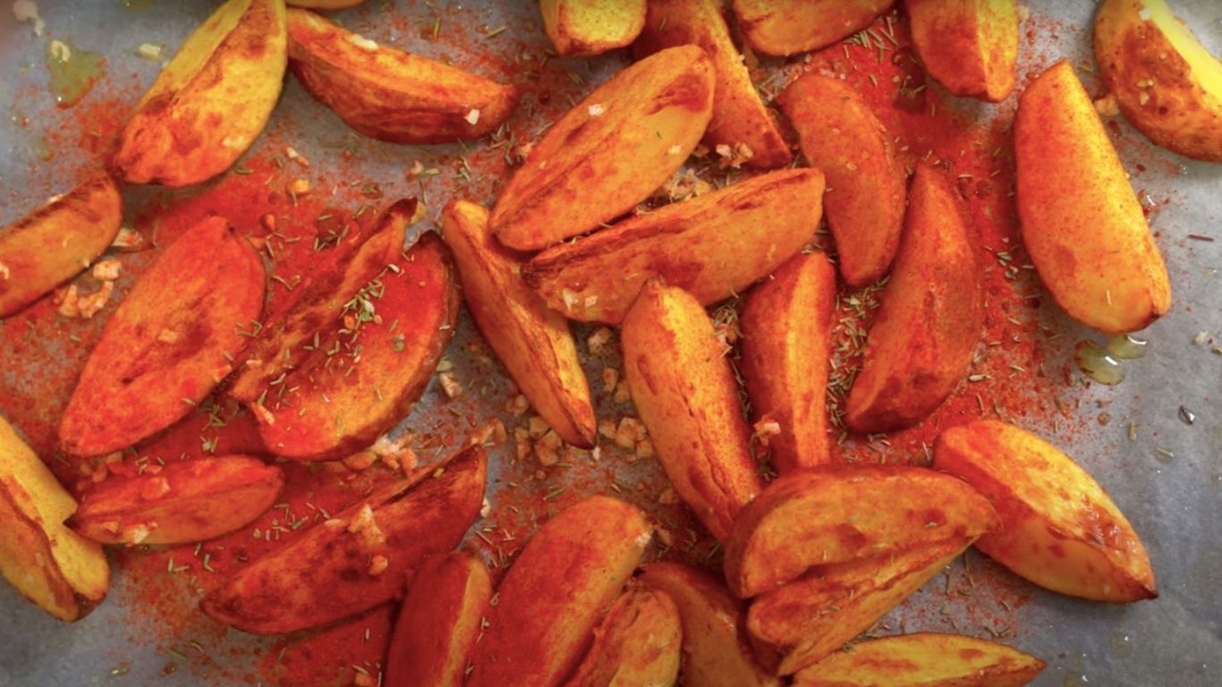 Как приготовить хрустящую картошку по-селянски — фото и видео рецепт