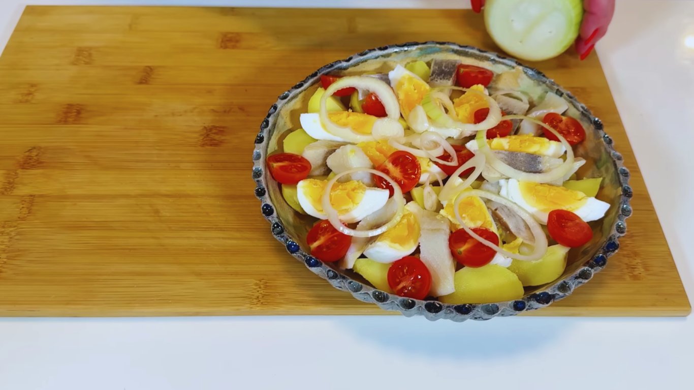 рецепт салату з оселедцем