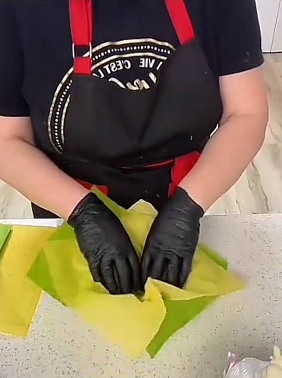 Декорування паски папером - лайфхак