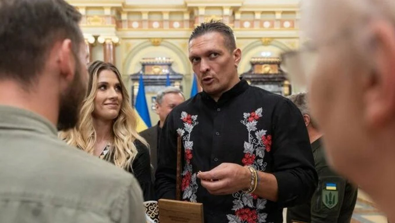 Ольга Харлан и Александр Усик