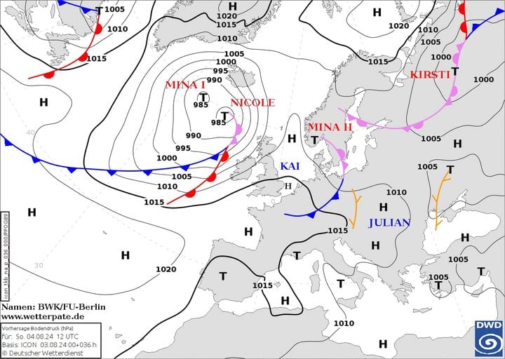 Погода в Украине от Наталки Диденко на сегодня, 4 августа