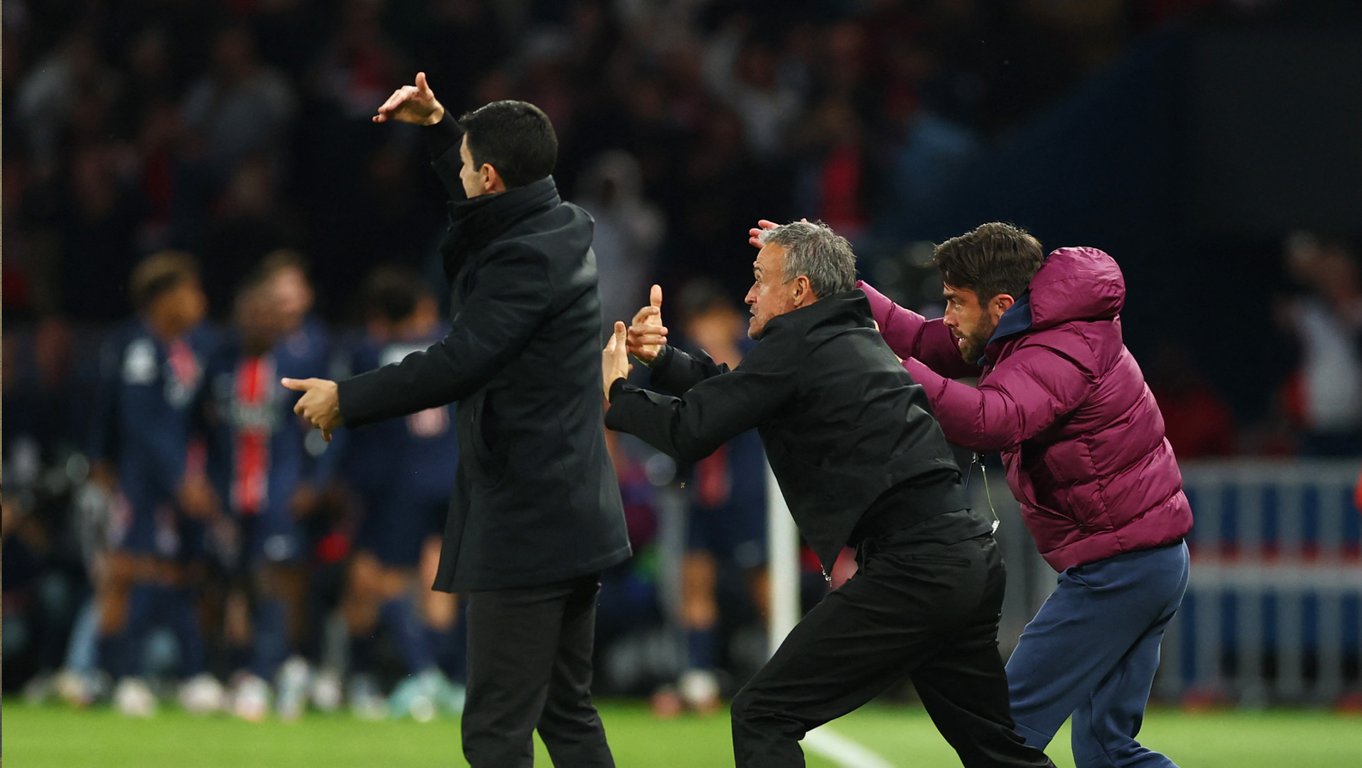 Луис Энрике и Микель Артета