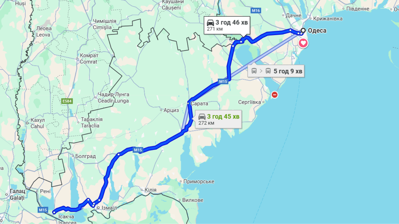 Затори на трасі Одеса-Ресі