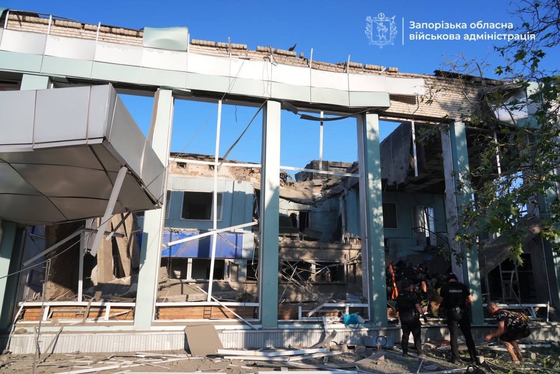 Наслідки російського удару по Запоріжжю 10 серпня