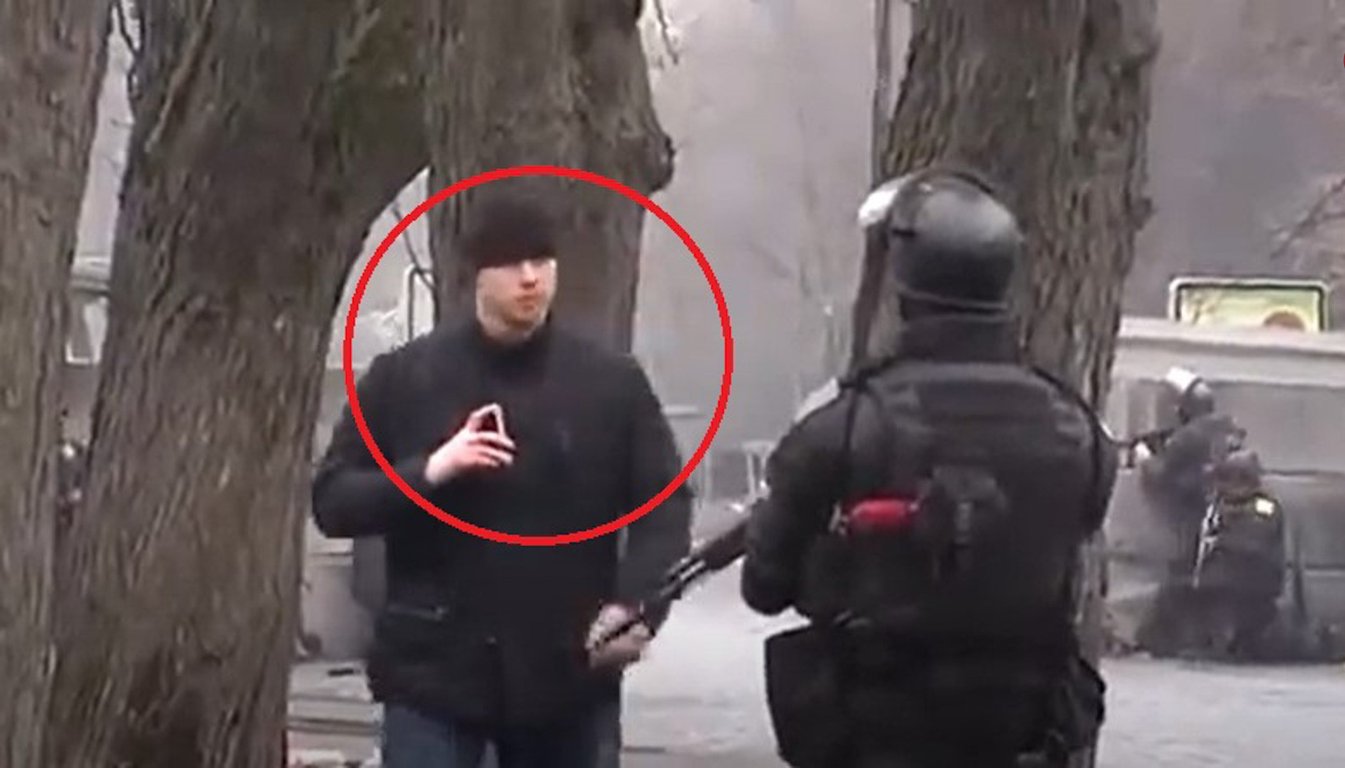 Ілля Вітюк на Майдані. Фото: Слідство.Інфо