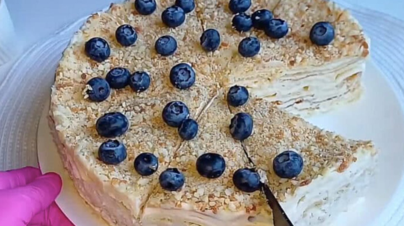 рецепт торта зі сметаним кремом