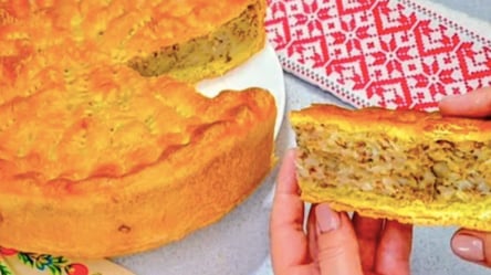 Яворівський пиріг без яєць, молока та масла — смачний та ситний - 285x160