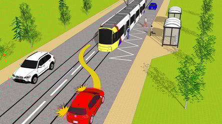 Підступний тест ПДР — як обігнати трамвай - 285x160